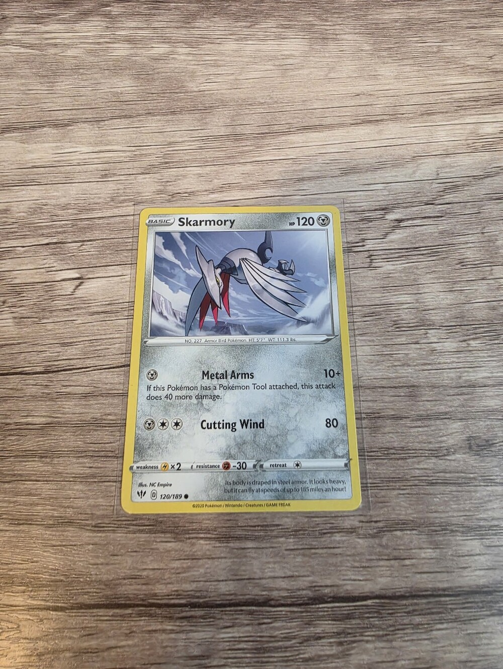 💫BUY 5 FOR $26 Pokemon Skarmory Card